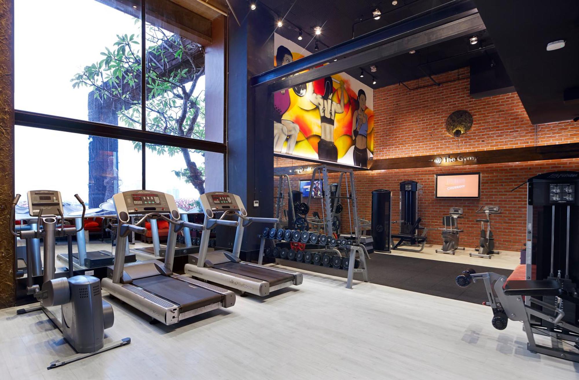 Siam@Siam, Design Hotel Бангкок Экстерьер фото The gym at the hotel